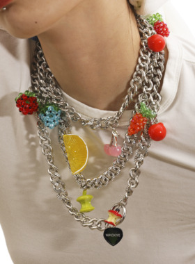 WACKYE 官方正品 孟子义同款 可爱鬼马少女项链腰链多用造型链