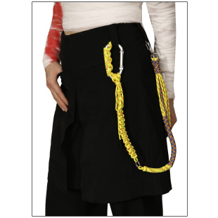 WACKYE 官方正品 原创黄色编织登山扣配饰挂坠包带裤链