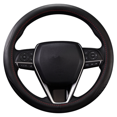 适用本田冠道urv皓影CRV缤智雅阁思域真皮方向盘套免手缝牛皮把套