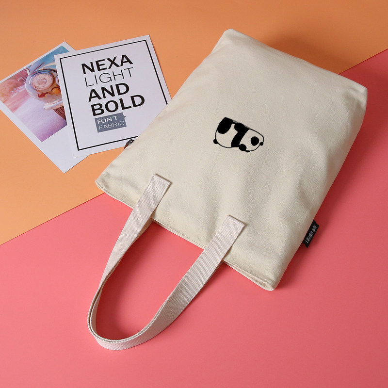 拉链加厚帆布包夏2021新款女单肩大容量通勤手提布袋大学生上课包在类目 箱包皮具/热销女包/男包, 女士包袋中 - 来自Buy2taobao.com提供专业的淘宝代购服务