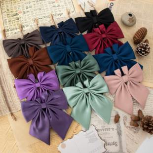 【潘特维拉】纯色羽根领结女JK日系绀色学生水手服学院斜角蝴蝶结