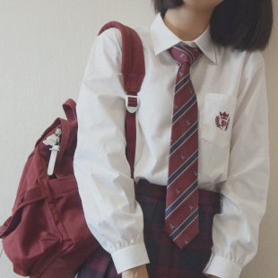 潘特维拉 短袖 阿红衬衫 JK制服原创设计长袖 刺绣角襟正统 女款