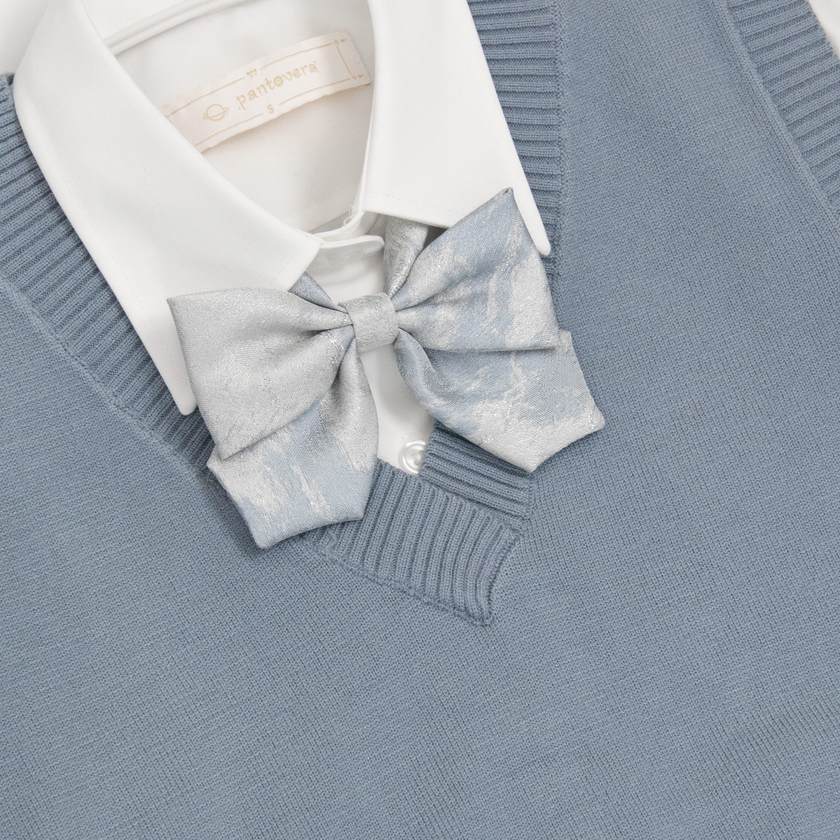 潘特维拉流云JK领结国风蓝色