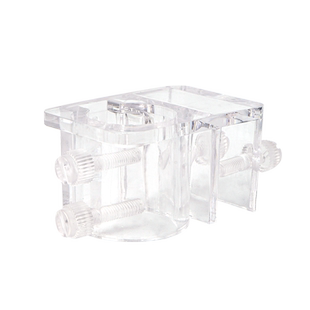 高透明亚克力进出水管固定夹多功能夹子双重固定单孔21mm/26mm