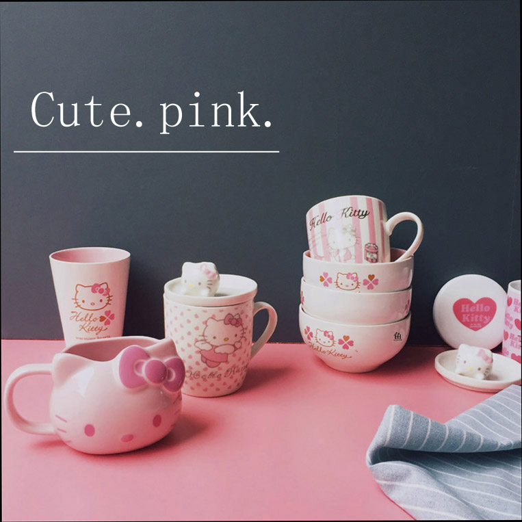 ins馬克杯粉色少女心主題陶瓷餐具可愛卡通貓系列杯子帶蓋水杯在類目 餐飲具, 杯子/水杯/水壺, 馬克杯中 - 來自Buy2taobao.com提供專業的淘寶代購服務