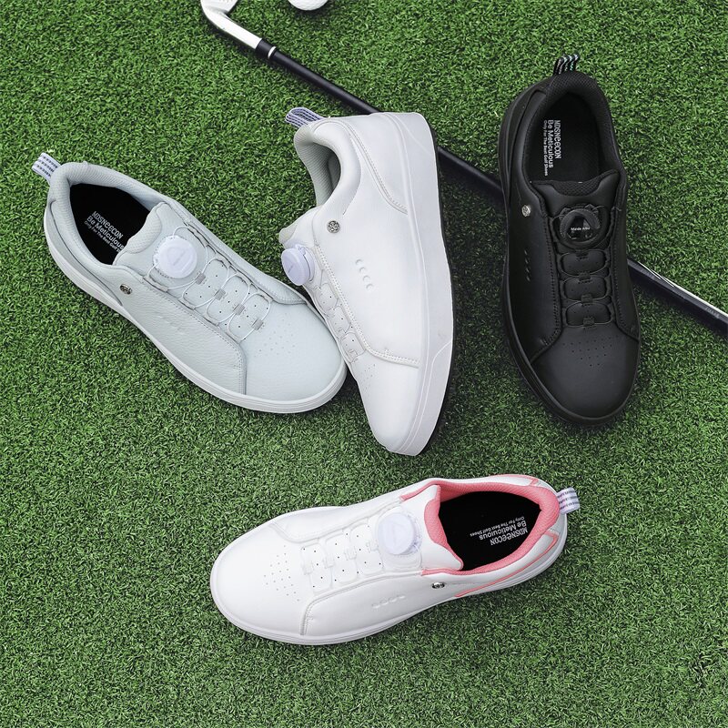 高尔夫男女球鞋 防水超纤皮鞋面 固定鞋钉防滑运动鞋系带休闲舒适