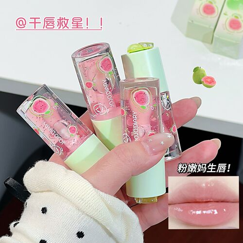芭乐水光唇蜜叠涂嘟嘟唇透明唇油