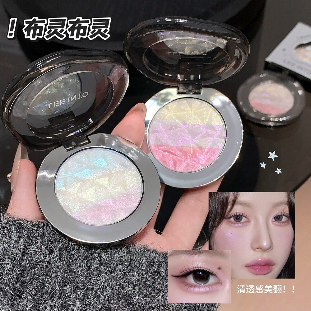 三重变色细闪珠光高光粉一体盘