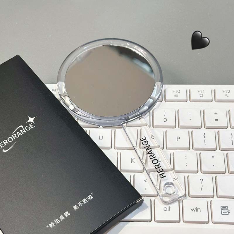 映见真我手持镜子高清高颜值可爱少女化妆镜美妆镜随身便携学生党