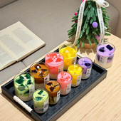 创意冰咖啡多色香薰蜡烛生日伴手礼氛围感香氛小摆件空气清新家用