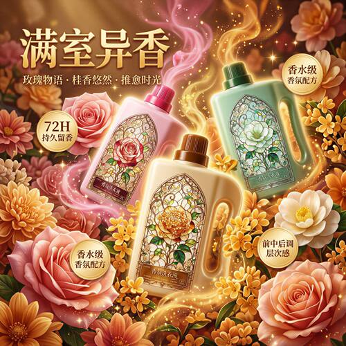 香氛留香花香清洁洗衣液