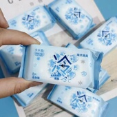2024夏季 新品 凉感湿巾清凉降温防暑擦汗擦脸户外出行小包物理降温