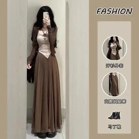 吊带连衣裙法式复古大码女装