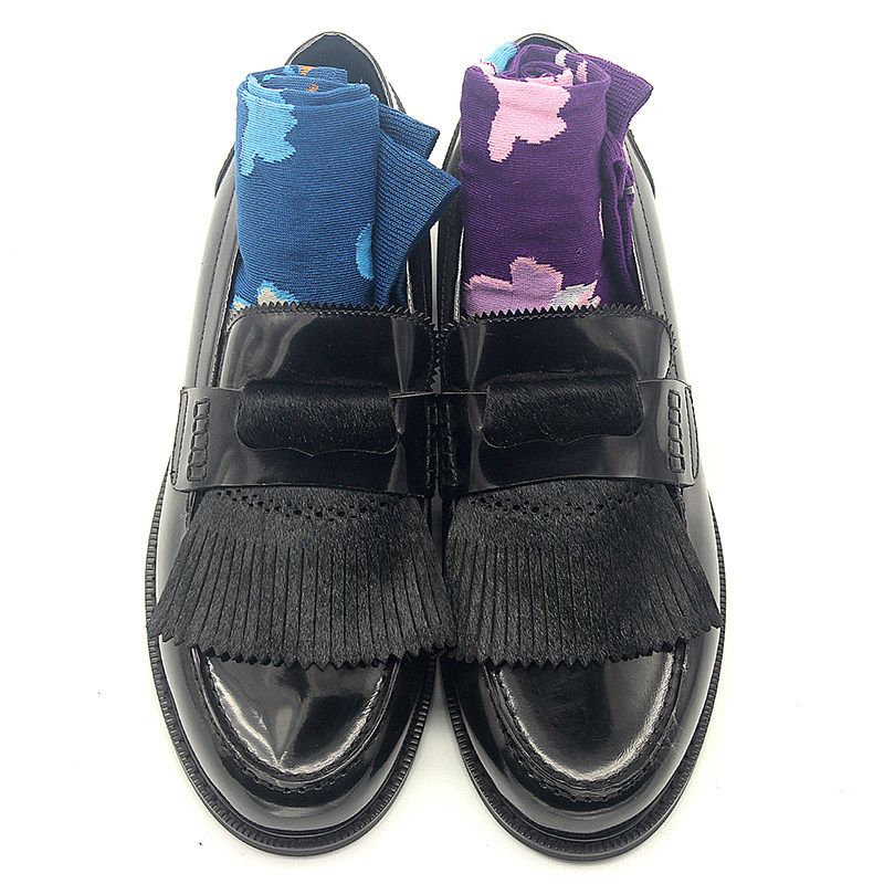 JINIWU吾倪季2025英伦皮鞋黑色复古翻毛乐福鞋男套脚休闲男鞋子,流行男鞋,休闲皮鞋,淘宝优惠券,粉丝福利购,淘宝优惠卷