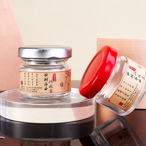 手工制作家用分装玻璃瓶阿胶膏