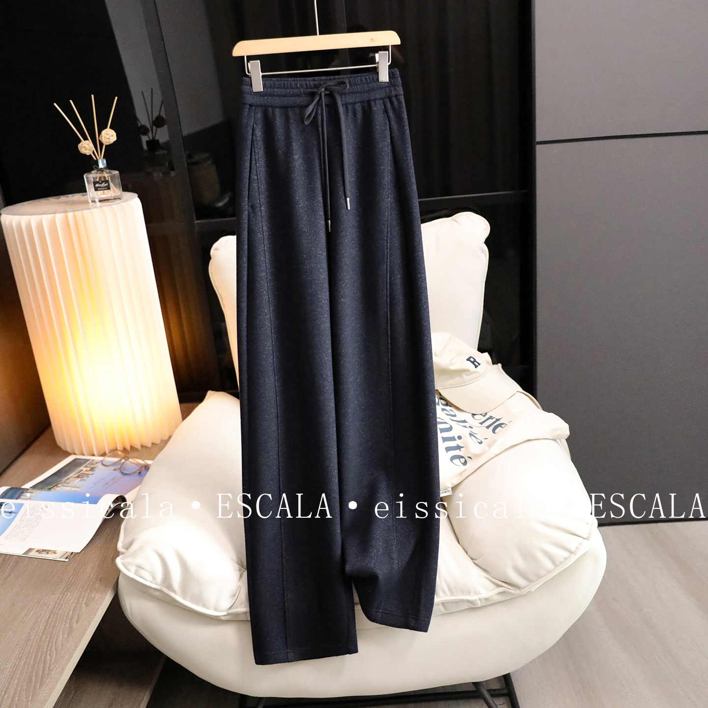 柜上千元770g织花纱显瘦休闲卫裤