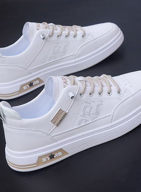 爆款品牌联名男鞋2026新款秋季一脚蹬休闲板鞋冬季运动小白鞋男款