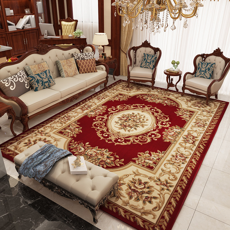 纯手工立体雕花地毯欧式美式中式客厅卧室沙发茶几别墅大面积家用