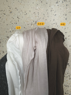 Komorebis 莱赛尔天丝棉高领花边领打底衫舒适超薄