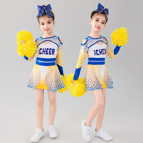 儿童啦啦队演出服中小学生运动会