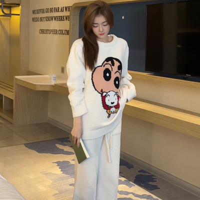 小新半边绒柔软亲肤睡衣女家居服