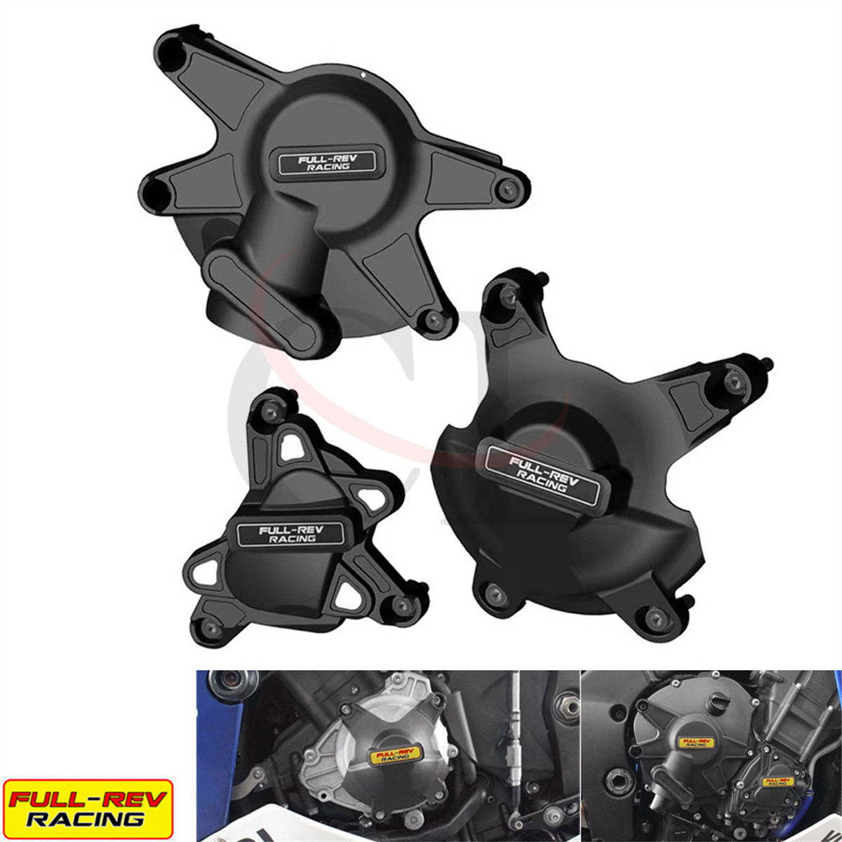 FULL-REV适用于雅马哈 YZF-R1 2009-2014 改装发动机防摔保护边盖
