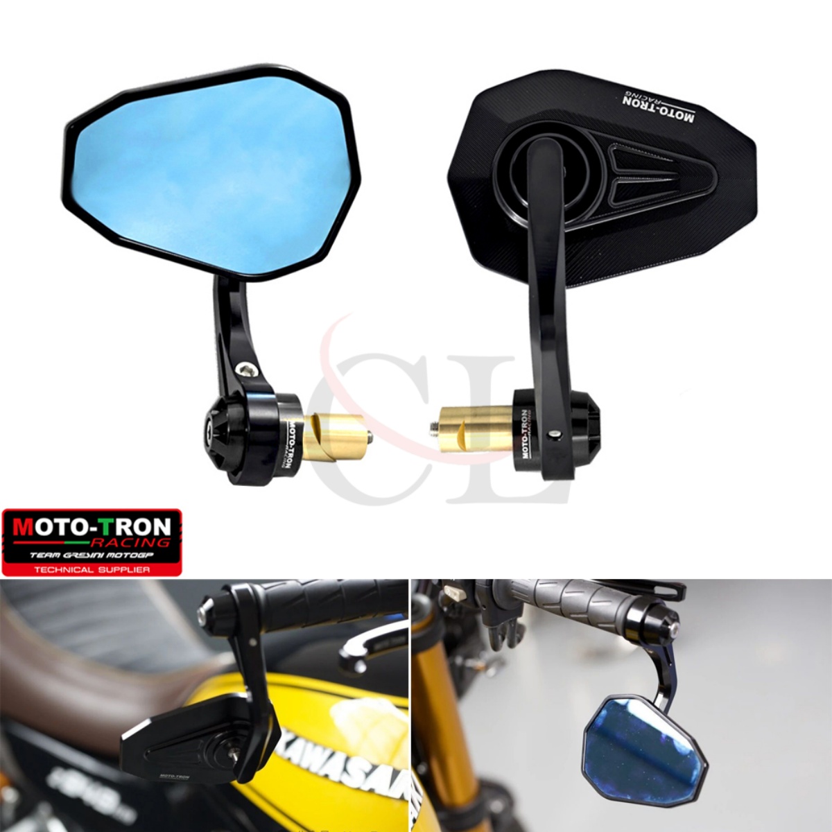 MOTO-TRON适用凯旋 765R/RS/戴通纳660/三叉戟660 改装手把后视镜