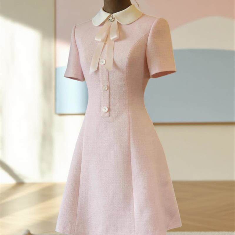 高端主持人晚礼服女性艺术考试表演服装学生毕业服装艺术考试广播