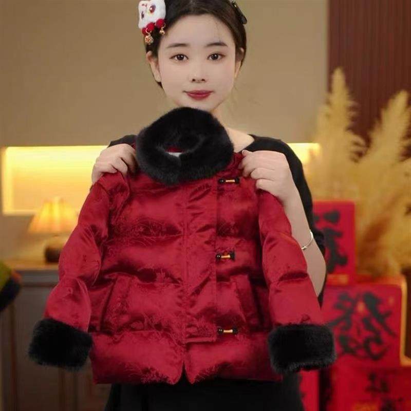 儿童拜年服新中式年服童2025秋冬季新品加厚男女童唐装棉服外套潮,童装/婴儿装/亲子装,唐装,淘宝优惠券,粉丝福利购,淘宝优惠卷