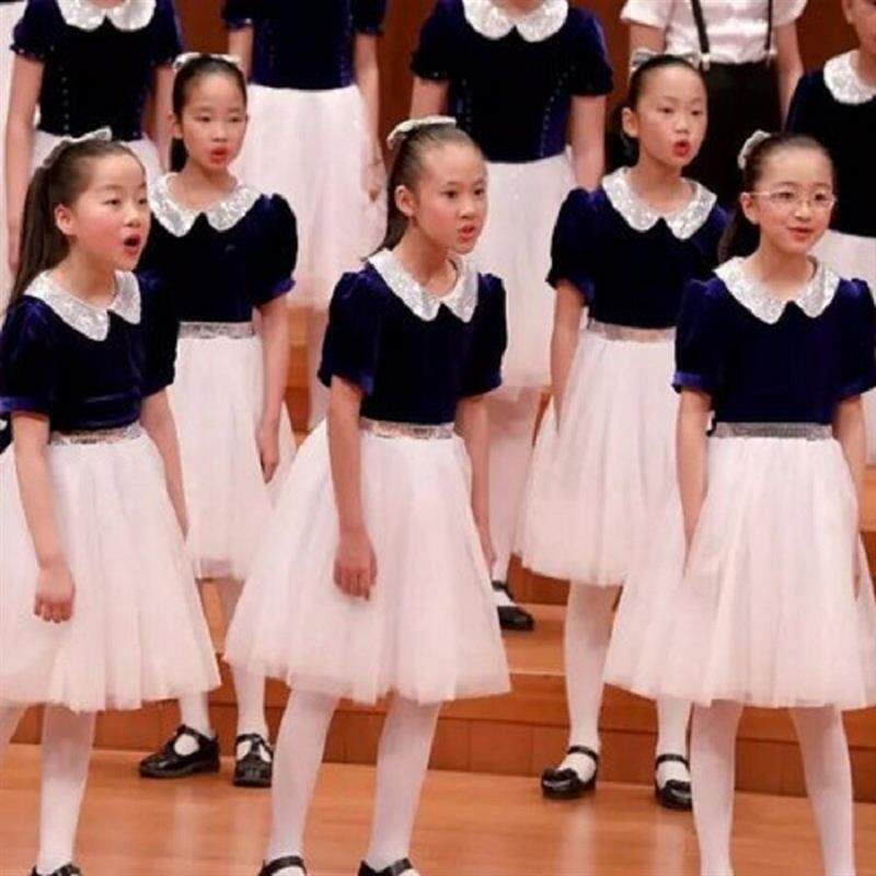 六一儿童节童声中小学生合唱团演出服男女童舞蹈诗歌朗诵表演服装