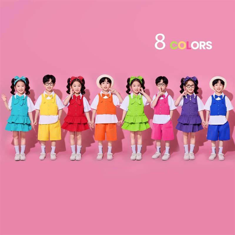 六一儿童演出服夏季短袖马甲啦啦队运动会服装可爱舞蹈服表演服,女装/女士精品,民族服装/舞台装,淘宝优惠券,粉丝福利购,淘宝优惠卷