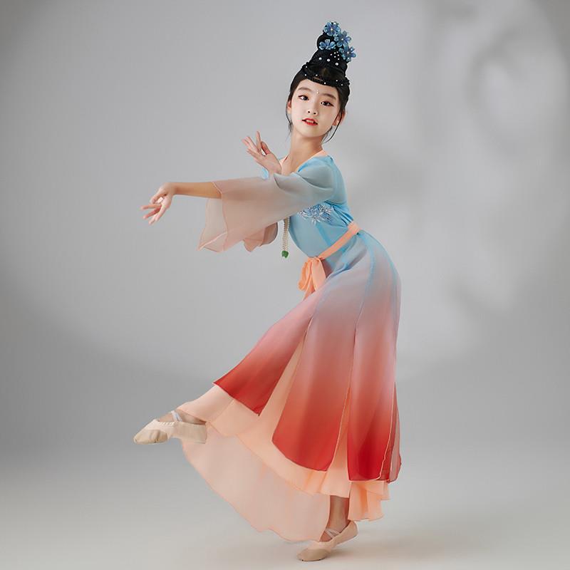 儿童古典舞演出服中国风女飘逸醉春风表演服幼儿汉唐舞蹈服艺考服