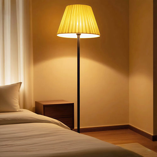 氛围温馨落地灯客厅床头百褶罩北欧装饰沙发边氛围感