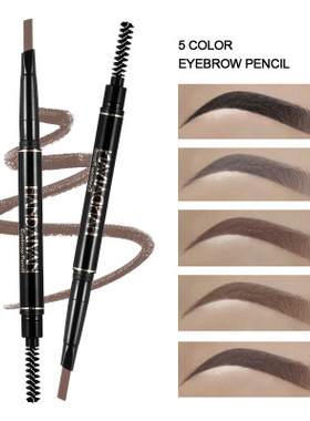 Black Brown Eyebrow Enhancer Pencil 黑色棕色双头旋转眉笔眉刷