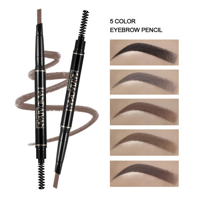 Black Brown Eyebrow Enhancer Pencil 黑色棕色双头旋转眉笔眉刷