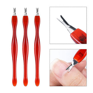 Cuticle Pusher Cleaner Trimmer Manicure Pedicure Nail Care T