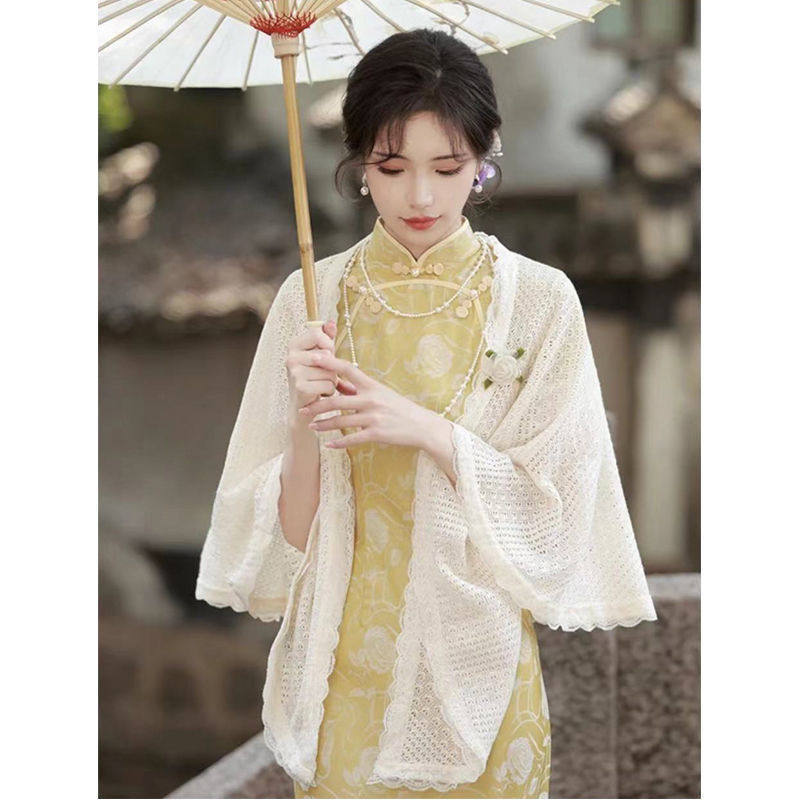 春夏配旗袍外搭外套短款图片