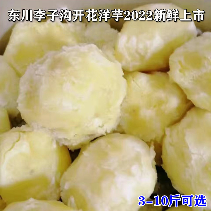 云南新鲜土豆东川李子沟开花洋芋3-10斤装蔬菜农家自种黄心马铃薯 水产肉类/新鲜蔬果/熟食 土豆 原图主图