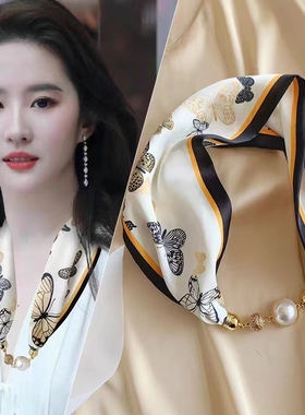 丝巾项链聚酯纤维女士百搭气质