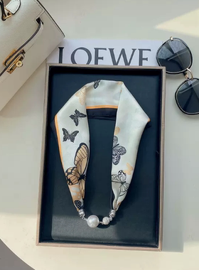 丝巾项链聚酯纤维女士百搭气质