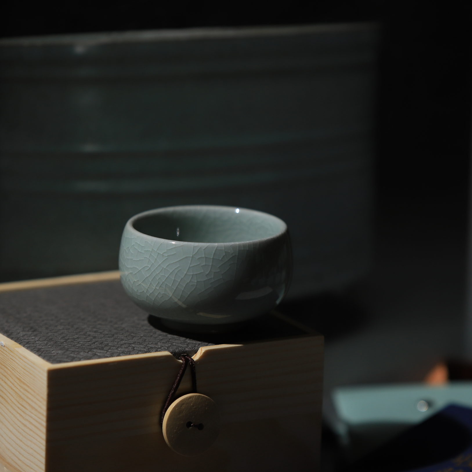 李廷怀手签款汝瓷天青釉主人杯品茗杯廷怀窑汝窑