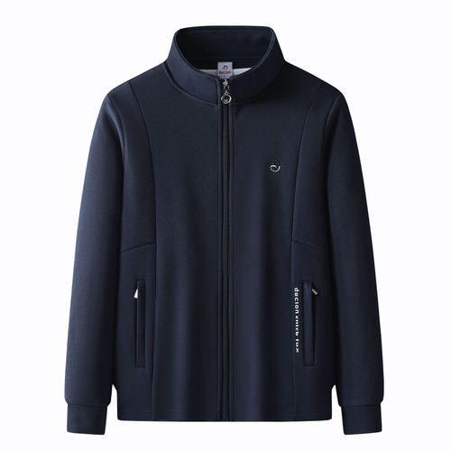 中老年妈妈装显年轻春秋季拉链衫