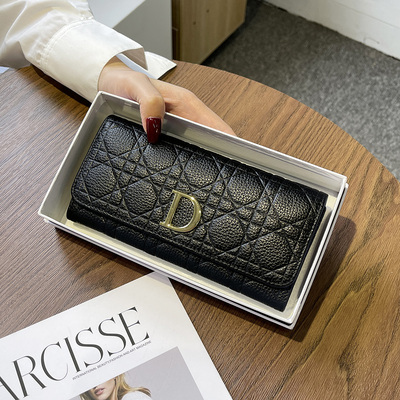 皮夹长款软皮钱包女士2025新款卡包钱包二合一女高级感爆款大容量