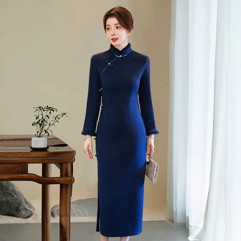 2025年新款长款旗袍老上海