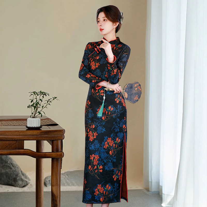 2025年新款长款旗袍中国风