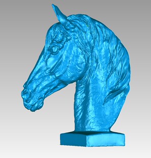 马头圆雕图/马STL圆雕图三维3D立体模型/马立体图