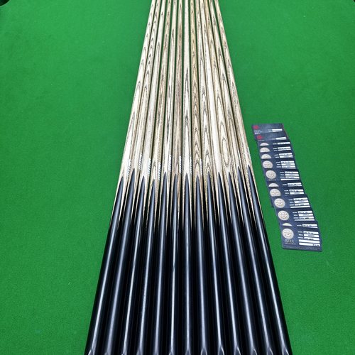 泰国TON系列台球杆JADE翡翠月亮幻影黑檀手工杆中八黑通小头杆