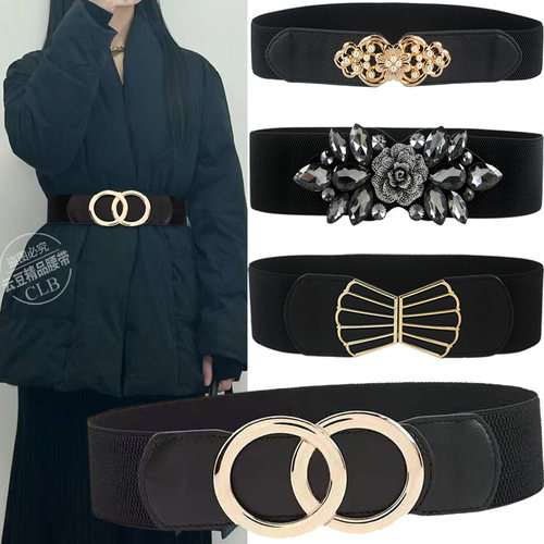 加长大码羽绒服松紧腰封百搭女