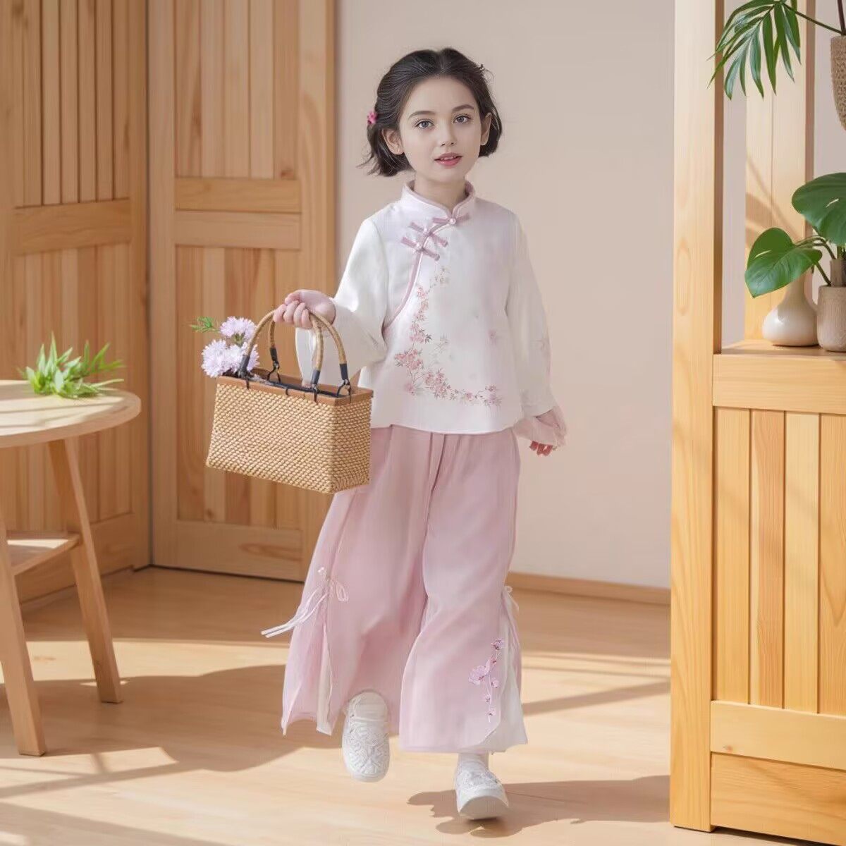 女童汉服2025新款儿童新中式国风套装超仙古风唐装小女孩夏季古装