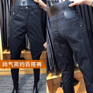 小直筒休闲裤 小脚弹力长裤 男秋冬厚款 商务修身 高端五袋款 2025新款